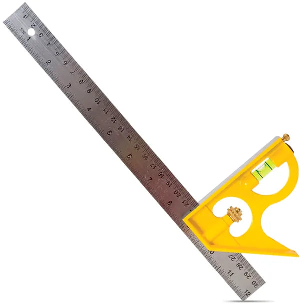 CRESCENT LUFKIN 300MM/12" STAINLESS STEEL COMBINATION SQUARE LCS12